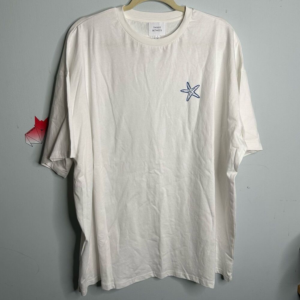Things Between Coastal Seafood Graphic T-Shirt Over Size Large View 3